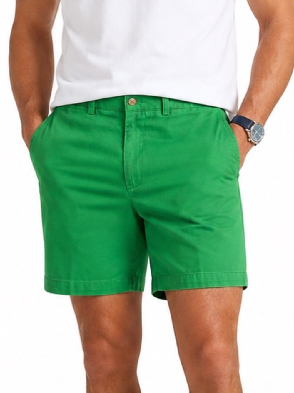 Ralph Lauren Green Flat Front Men’s Shorts